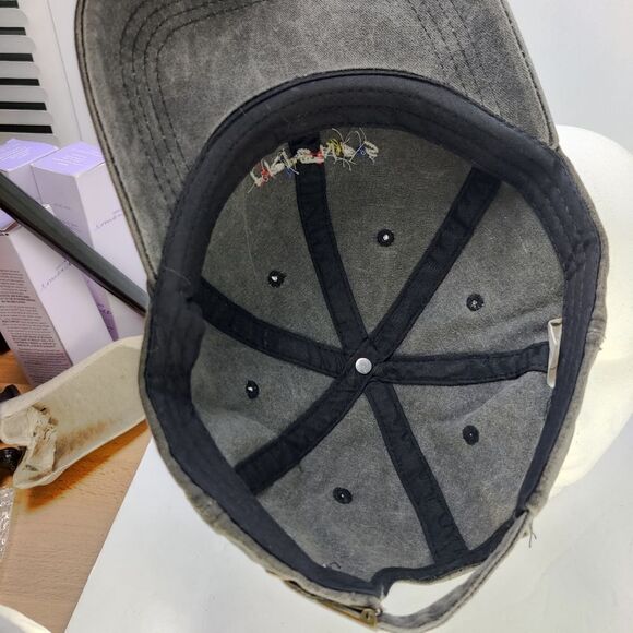 Friends baseball Cap Distressed Black Cotton Adjustable bLAnk Co - Picture 5 of 8